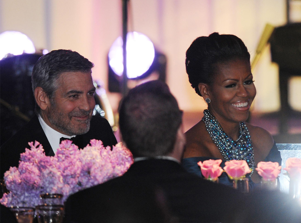 George Clooney, Michelle Obama George Clooney, Michelle Obama